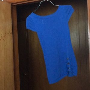 Vibrant blue sweater